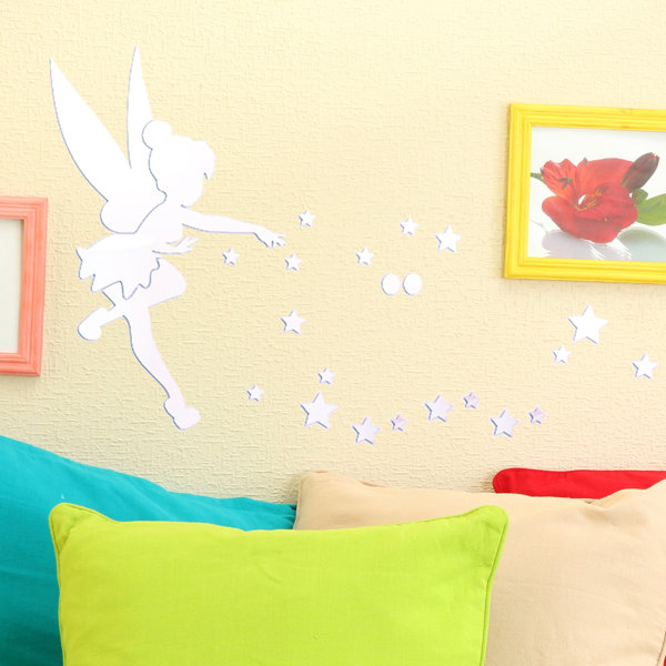 17 Stories Little Girl Mirror Wall Sticker & Reviews Wayfair.co.uk